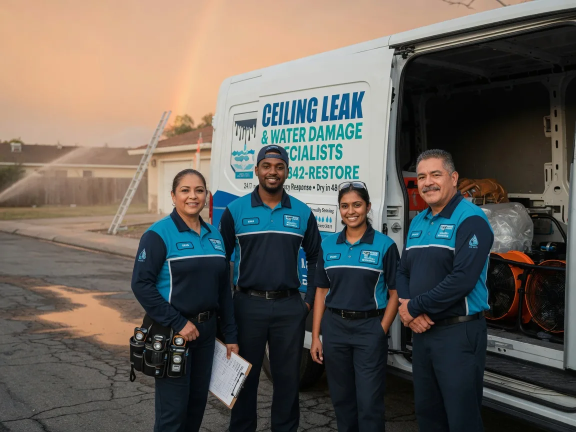 Ceiling Leak Cleanup company in Round Lake, MN